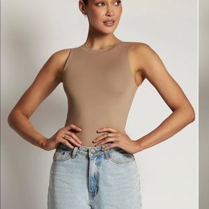 New Meshki Jordyn Tank Sleeveless Bodysuit M